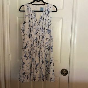 CECE Dress blue and white